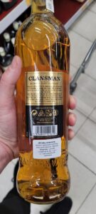 clansman whisky etykieta WHISKY