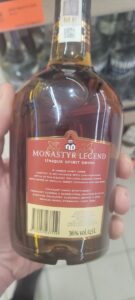 monastyr legend brandy etykieta